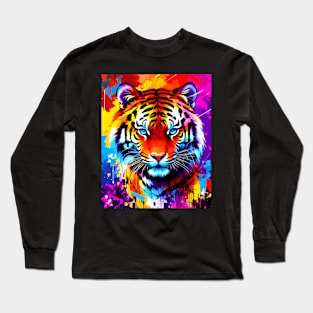 Psychedelic Tiger Long Sleeve T-Shirt